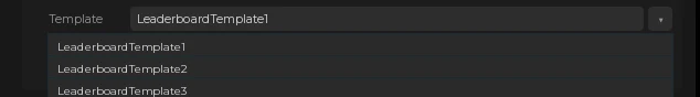 Leaderboard templates