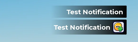 A restyled notification template