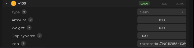 One reward slot expanded