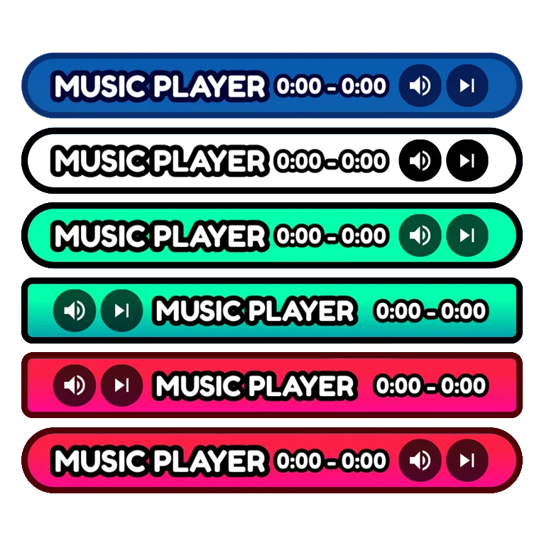All Music Player templates preview